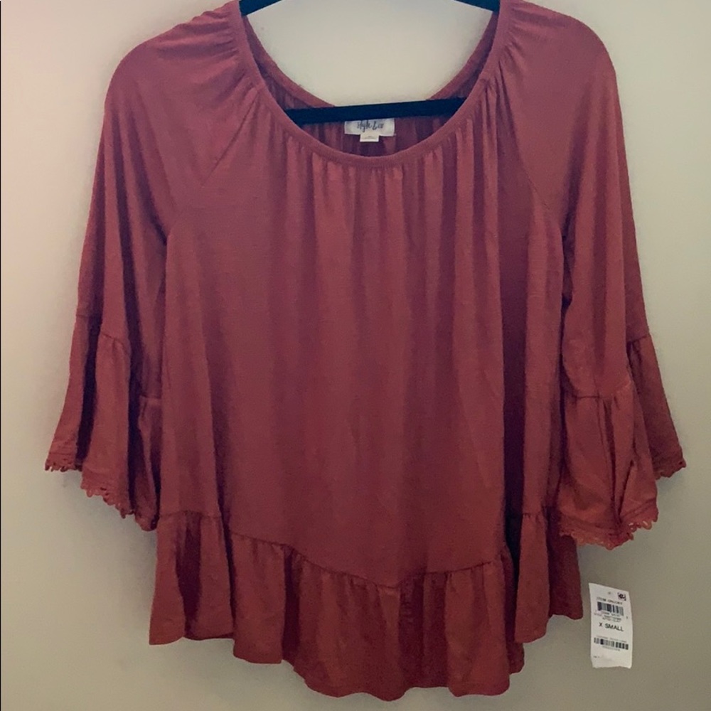 Xs style & co. Off the shoulder top
